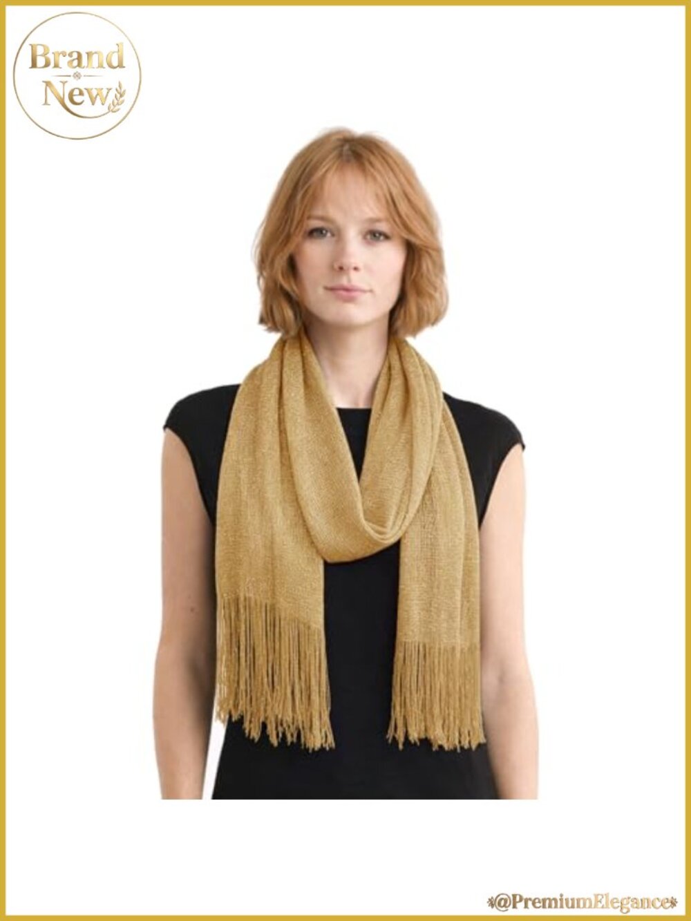 Sequin Scarf Sparkly Shawl Wrap Tassel Fringe Evening Festival Accessory